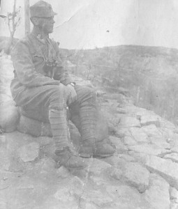 2. Praporščak na soški fronti l. 1916